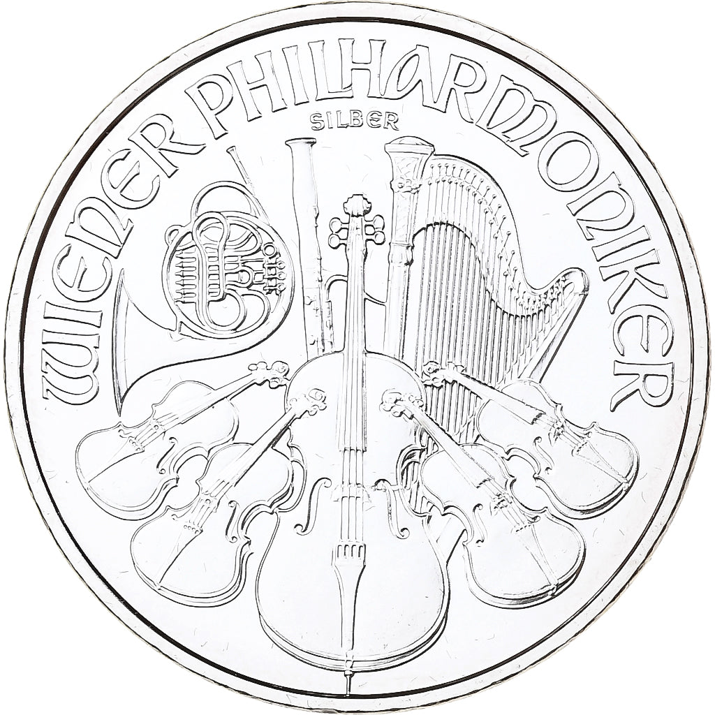 Austria, 1,5 Euro, Philharmonic Orchestra, 2008, Vienna, Silver, MS(65-70)