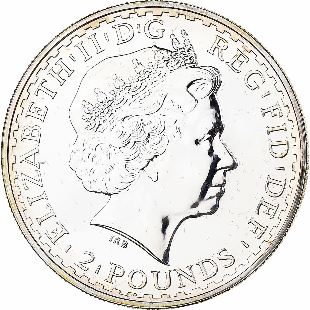 Great Britain, Elizabeth II, 2 Pounds, Britannia, 2008, Llantrisant, Silver