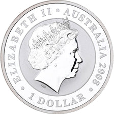 Australia, Elizabeth II, Dollar, Koalas, 2008, Silver, MS(65-70)