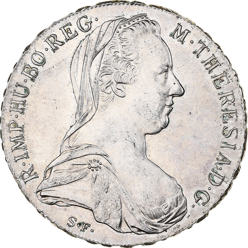 Austria, Maria Theresa, Thaler, 1780, Restrike, Silver, AU(50-53)