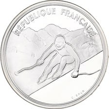 Frankreich, 100 Francs, 1992 Olympics, Albertville, Alpine Skiing, 1989, MDP