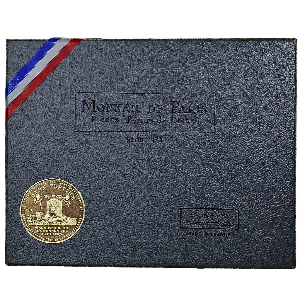 France, Coffret 1 c. à 10 frs., 1973, MDP, MS(65-70)