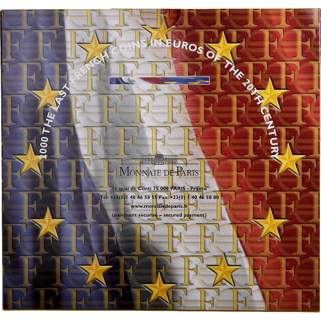 France, Coffret 1c. à 2€, BU, 2000, MDP, MS(65-70)