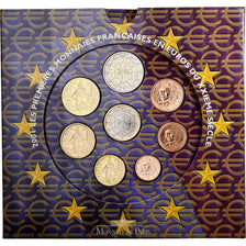 France, Coffret 1c. à 2€, BU, 2001, MDP, MS(65-70)