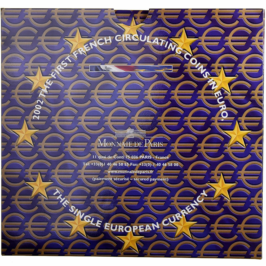 France, Coffret 1c. à 2€, BU, 2002, MDP, MS(65-70)