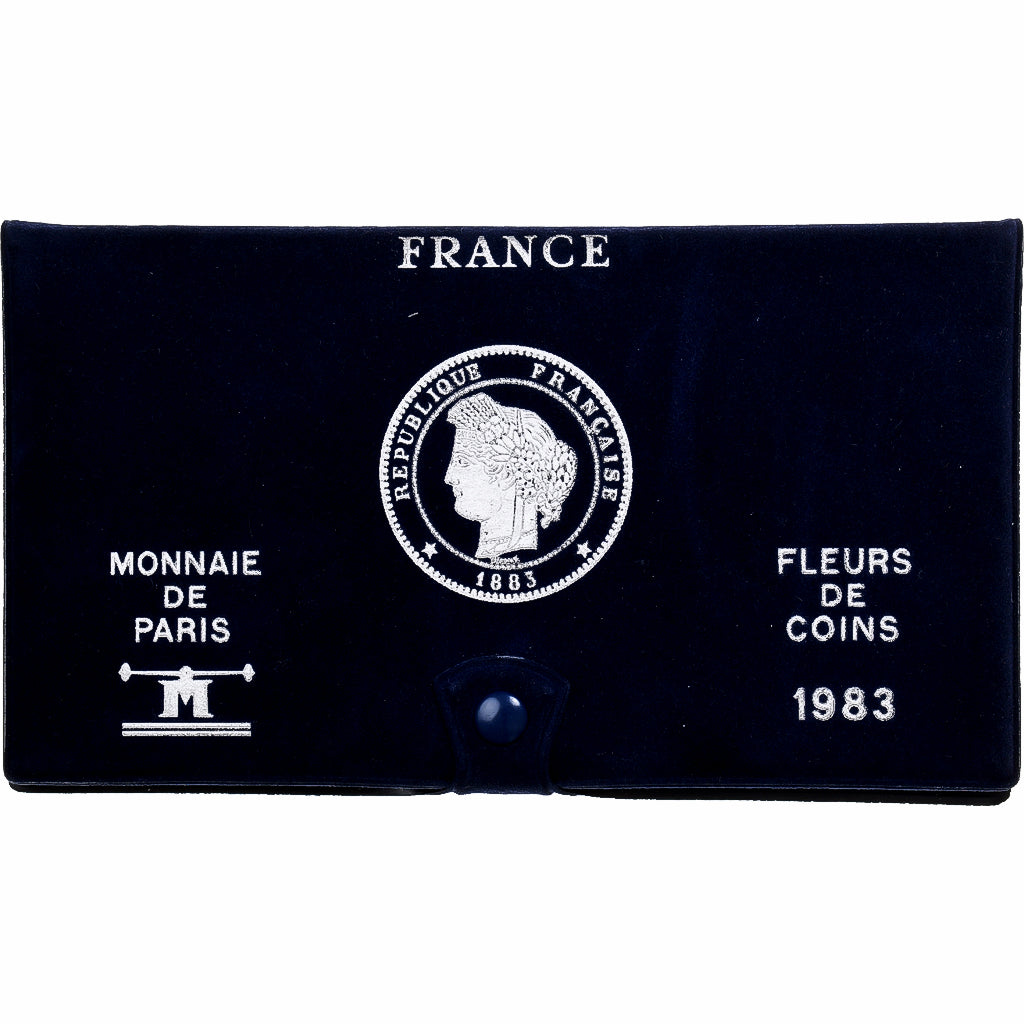 France, Coffret 1 c. à 100 frs., 1983, MDP, série FDC, MS(65-70)