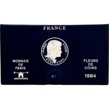 France, Coffret 1 c. à 100 frs., 1984, MDP, série FDC, MS(65-70)