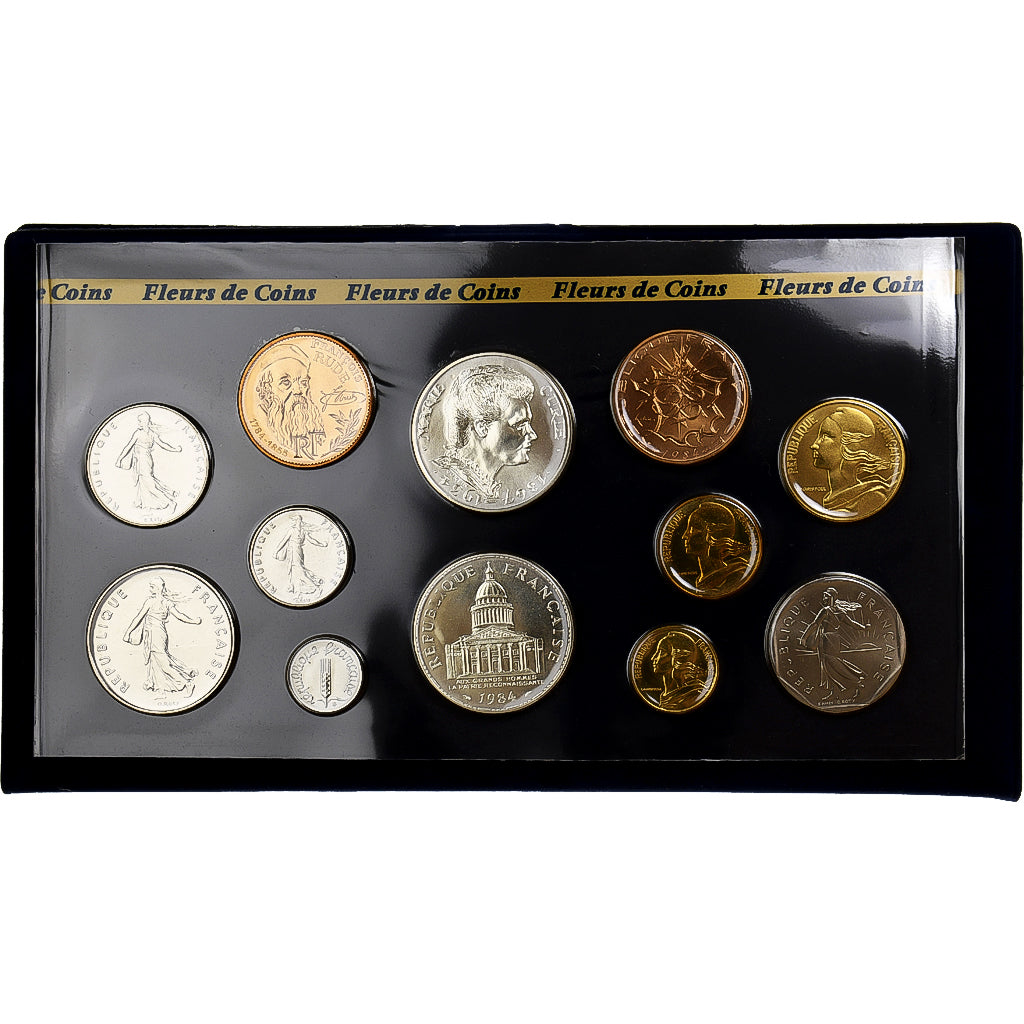 France, Coffret 1 c. à 100 frs., 1984, MDP, série FDC, FDC