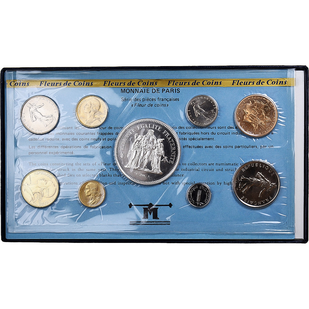 France, Coffret 1 c. à 50 frs., 1978, MDP, série FDC, MS(65-70)