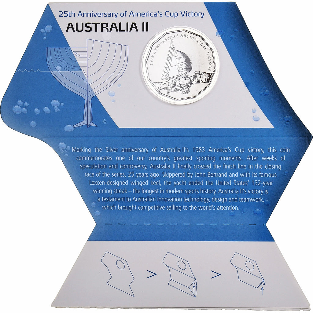 Australien, Elizabeth II, 50 Cents, Australia II, 2008, Canberra, BU