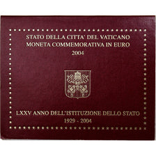 Vatican, John Paul II, 2 Euro, Foundation of the Vatican, 75th Anniversary