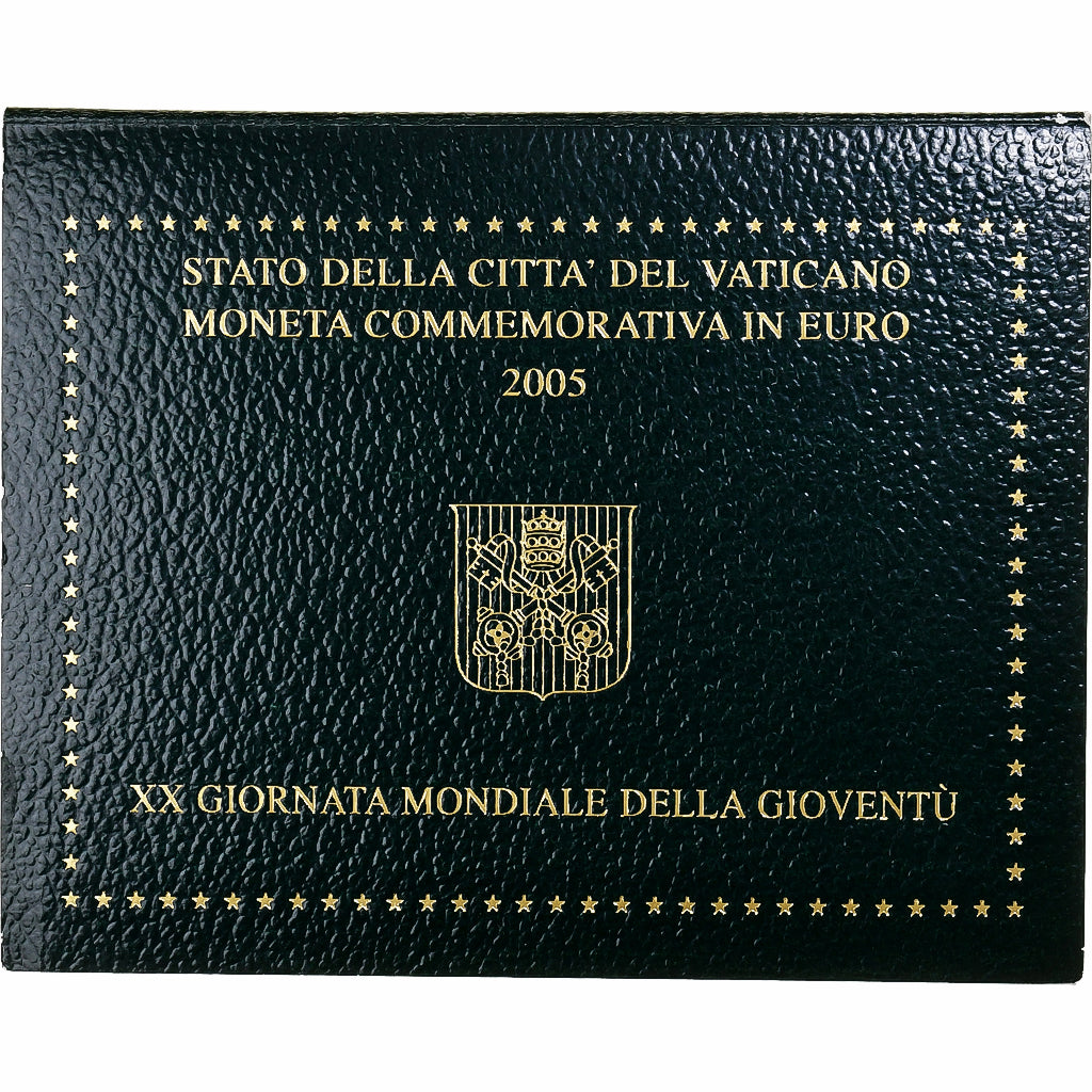 Vatican, Benedict XVI, 2 Euro, 20th World Youth Day, 2005, Rome, Bimetallic