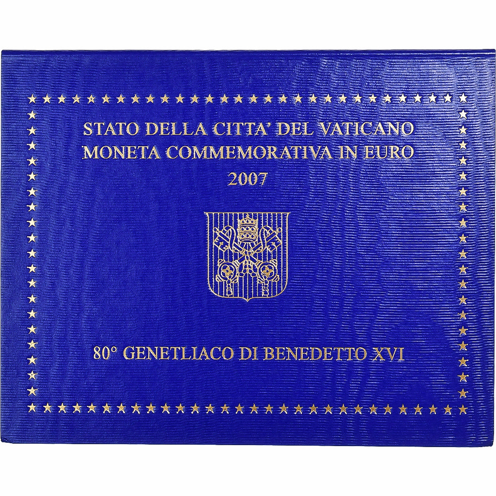 Vatican, Benedict XVI, 2 Euro, 80th birthday Pope Benedict XVI, 2007, Rome