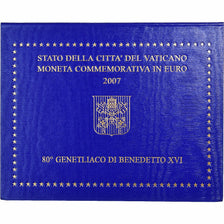 Vatican, Benedict XVI, 2 Euro, 80th birthday Pope Benedict XVI, 2007, Rome