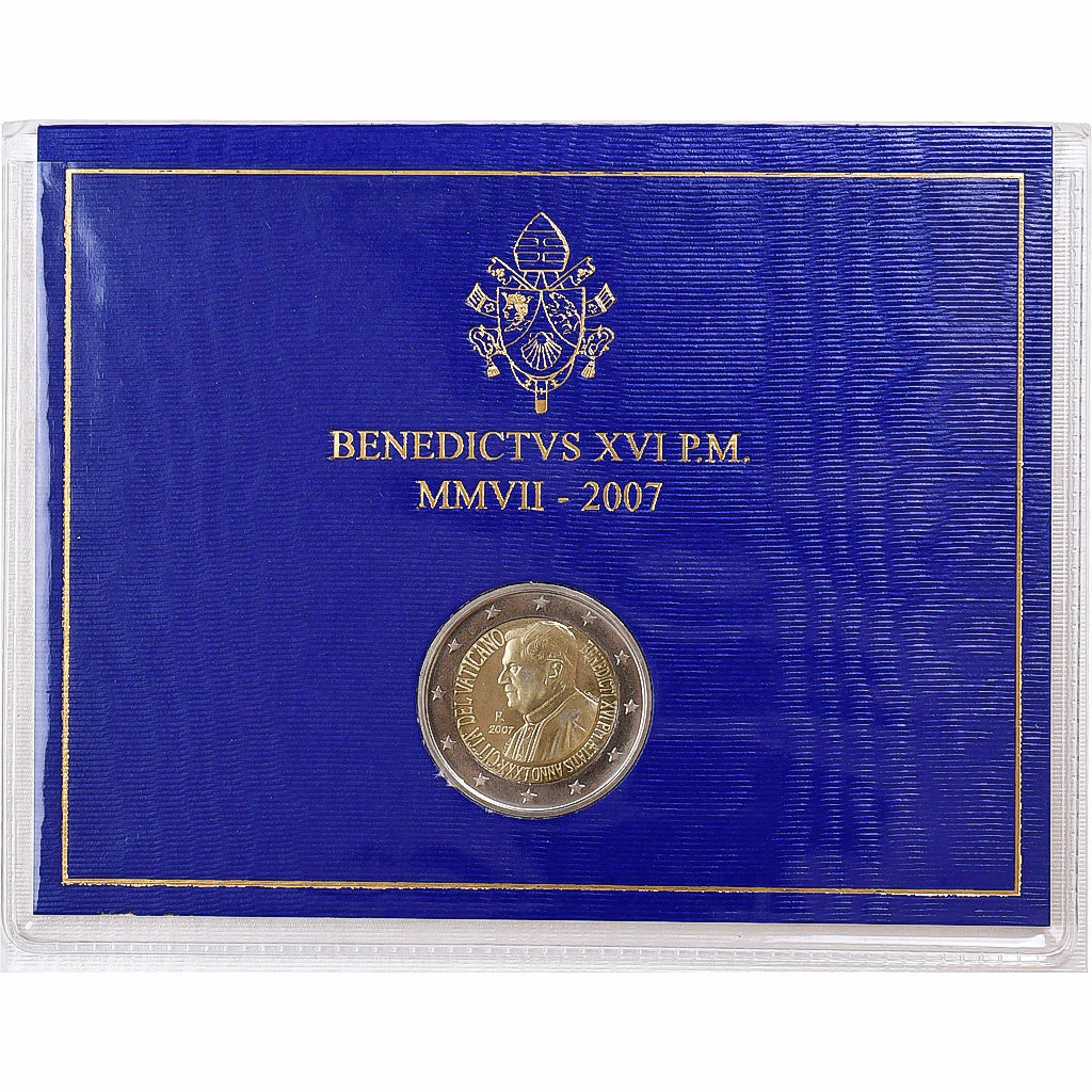 Vatican, Benedict XVI, 2 Euro, 80th birthday Pope Benedict XVI, 2007, Rome