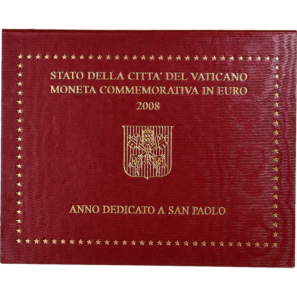 Vatican, Benoît XVI, 2 Euro, L'année de saint Paul, 2008, Rome, Bimétallique
