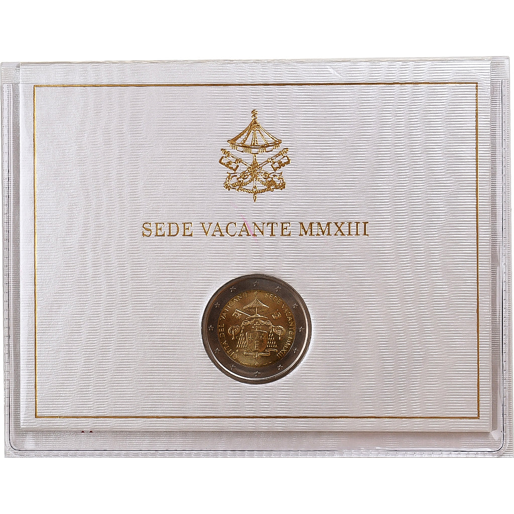 Vaticano, 2 Euro, Sede Vacante, 2013, Rome, Bimetallico, FDC, KM:447