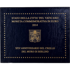 Vatican, 2 Euro, 25th Anniversary, Fall of the Berlin Wall, 2014, Rome
