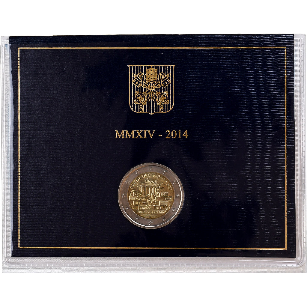 Vatican, 2 Euro, 25th Anniversary, Fall of the Berlin Wall, 2014, Rome