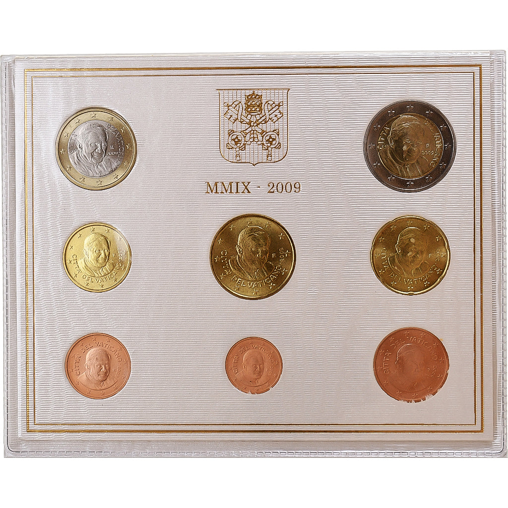 Watykan, Benedict XVI, Set 1 ct. - 2 Euro, BU, 2009, Rome, ND, MS(65-70)