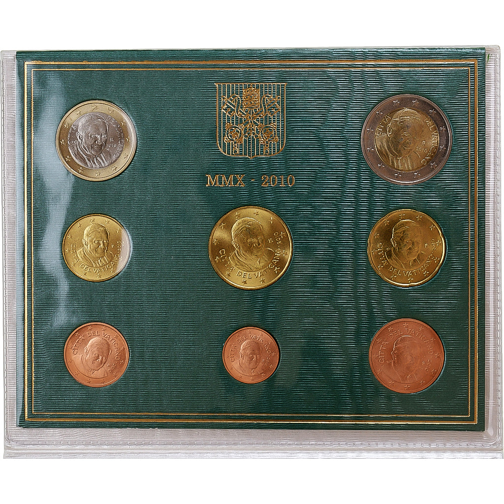 Vatican, Benedict XVI, Set 1 ct. - 2 Euro, BU, 2010, Rome, MS(65-70)