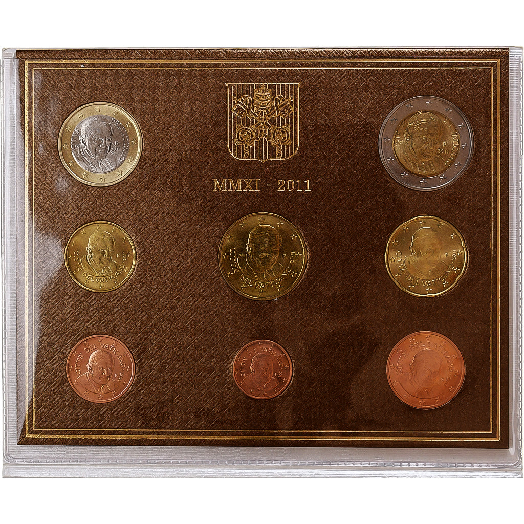 Watykan, Benedict XVI, Set 1 ct. - 2 Euro, BU, 2011, Rome, ND, MS(65-70)