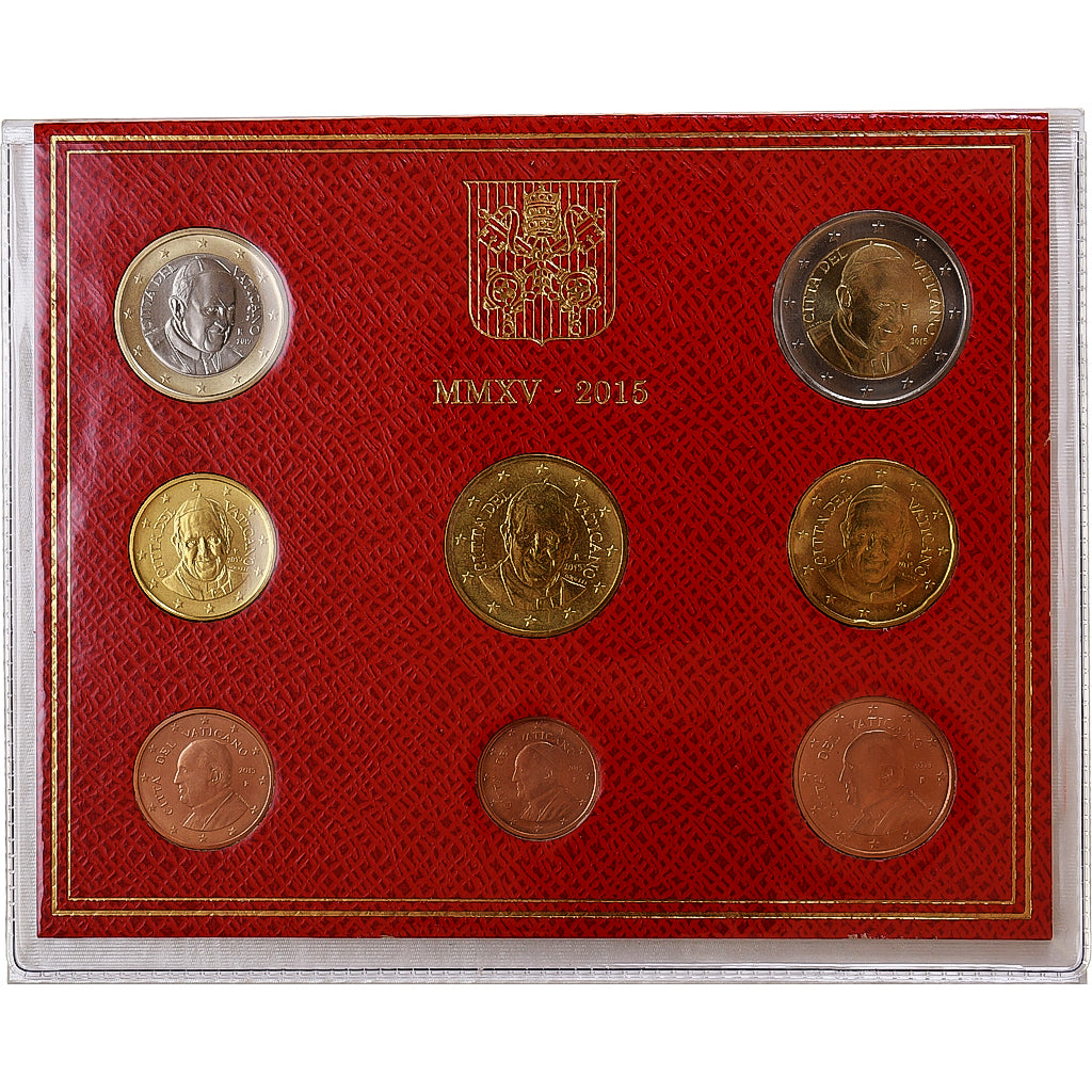 Vatican, Francis I, Set 1 ct. - 2 Euro, BU, 2015, Rome, MS(65-70)