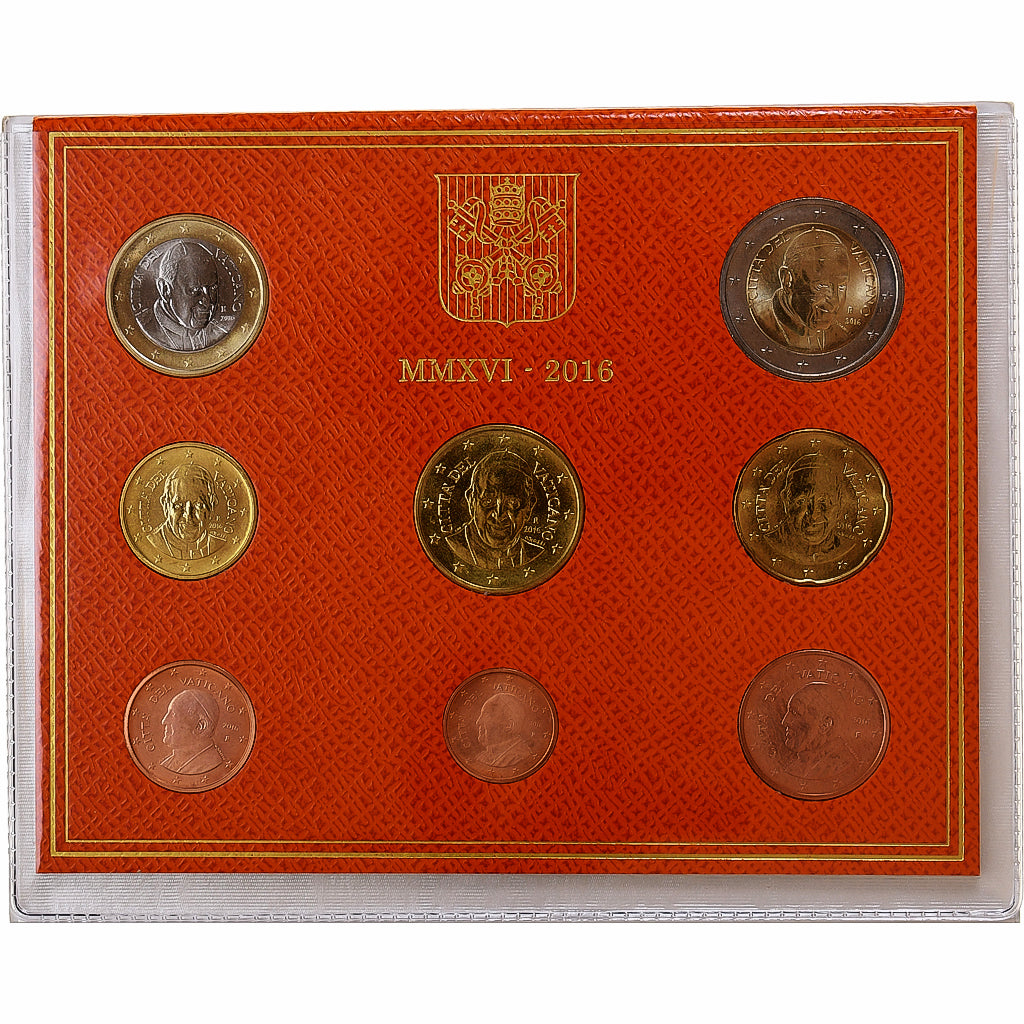 Vatican, Francis I, Set 1 ct. - 2 Euro, BU, 2016, Rome, MS(65-70)