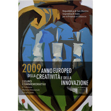 San Marino, 2 Euro, European Year of Creativity and Innovation, 2009, Rome