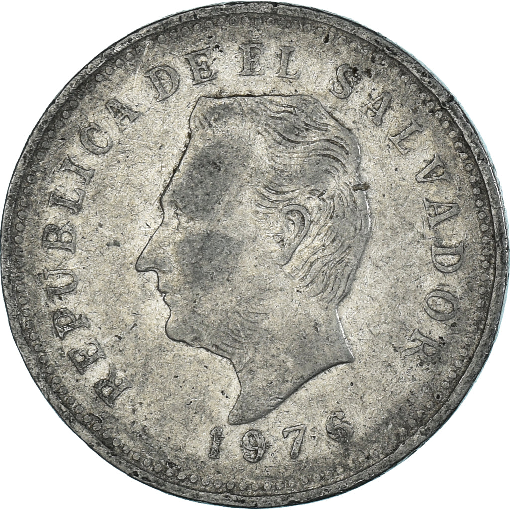 Coin, El Salvador, 5 Centavos, 1976