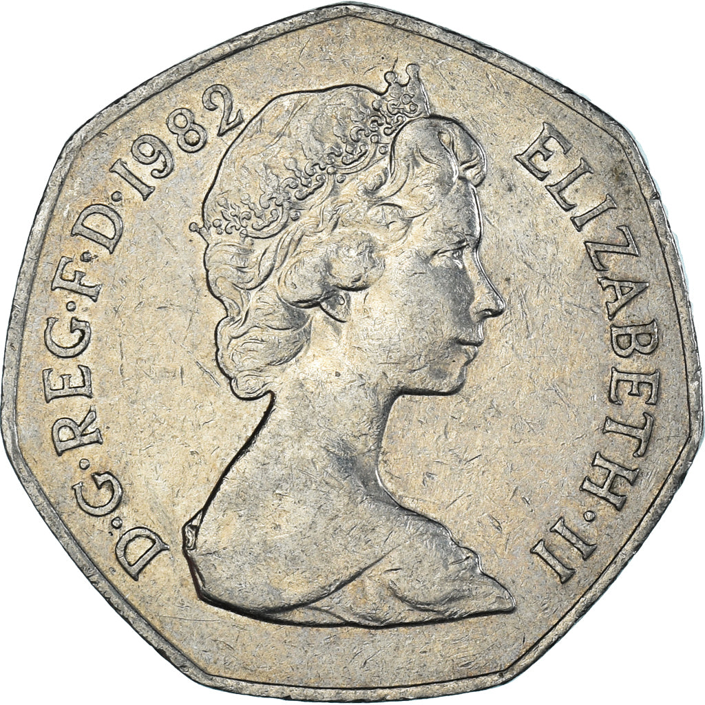 Coin, Great Britain, 50 Pence, 1982
