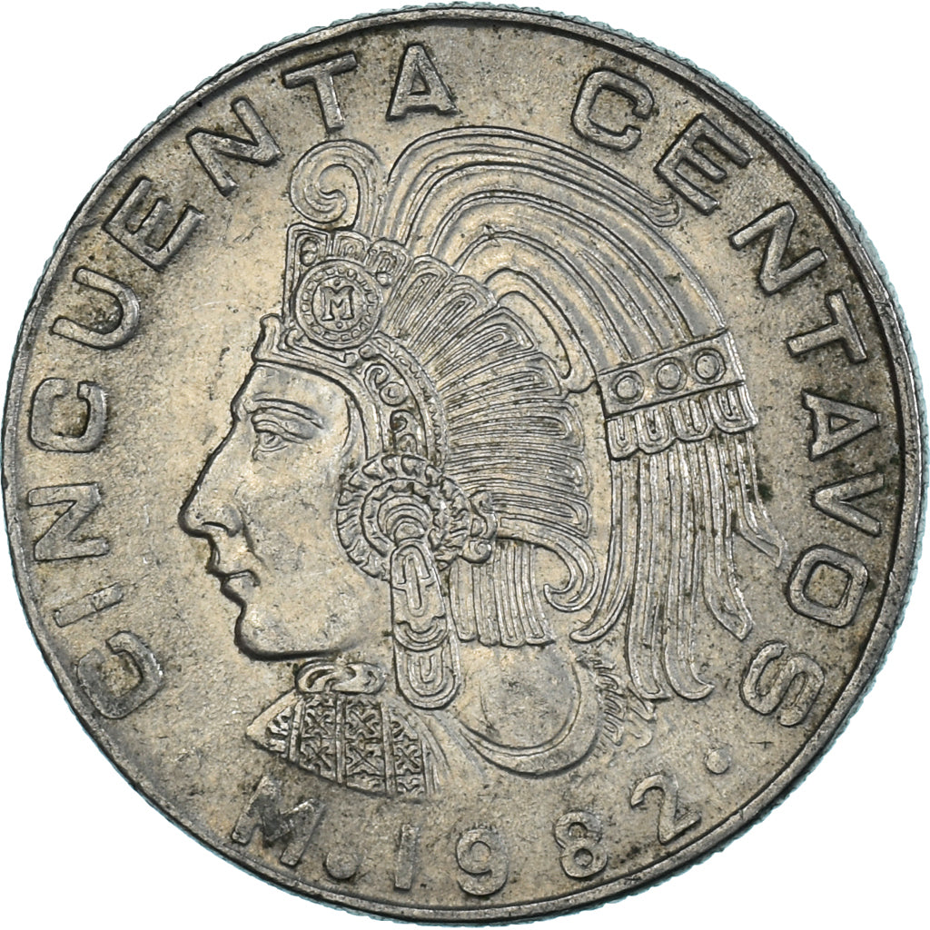 Moeda, México, 50 Centavos, 1982