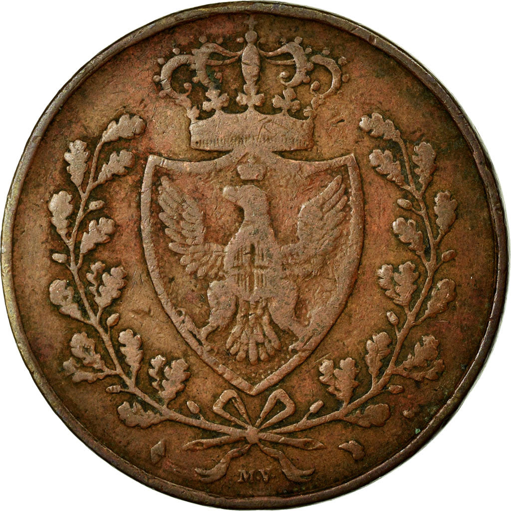 Coin, ITALIAN STATES, SARDINIA, Carlo Felice, 5 Centesimi, 1826, Torino