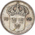 Moneda, Suecia, Gustaf V, 10 Öre, 1938, AB Myntverket, BC+, Plata, KM:780