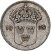 Coin, Sweden, Gustaf V, 10 Öre, 1938, AB Myntverket, VF(30-35), Silver, KM:780