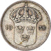 Coin, Sweden, Gustaf V, 10 Öre, 1938, AB Myntverket, VF(30-35), Silver, KM:780