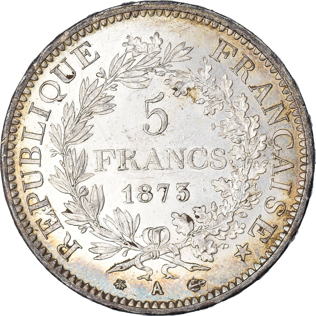 Münze, Frankreich, Hercule, 5 Francs, 1873, Paris, VZ+, Silber, KM:820.1