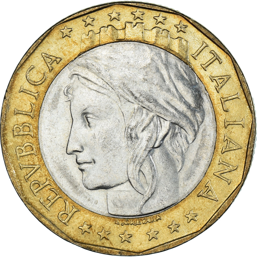 Moeda, Itália, 1000 Lire, 1997