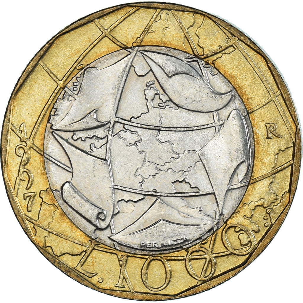 Moeda, Itália, 1000 Lire, 1997