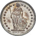 Coin, Switzerland, 1/2 Franc, 1962, Bern, EF(40-45), Silver, KM:23