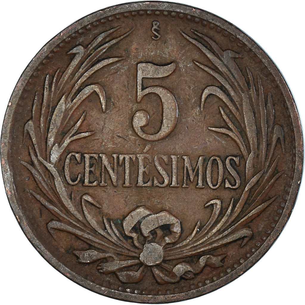 Coin, Uruguay, 5 Centesimos, 1946