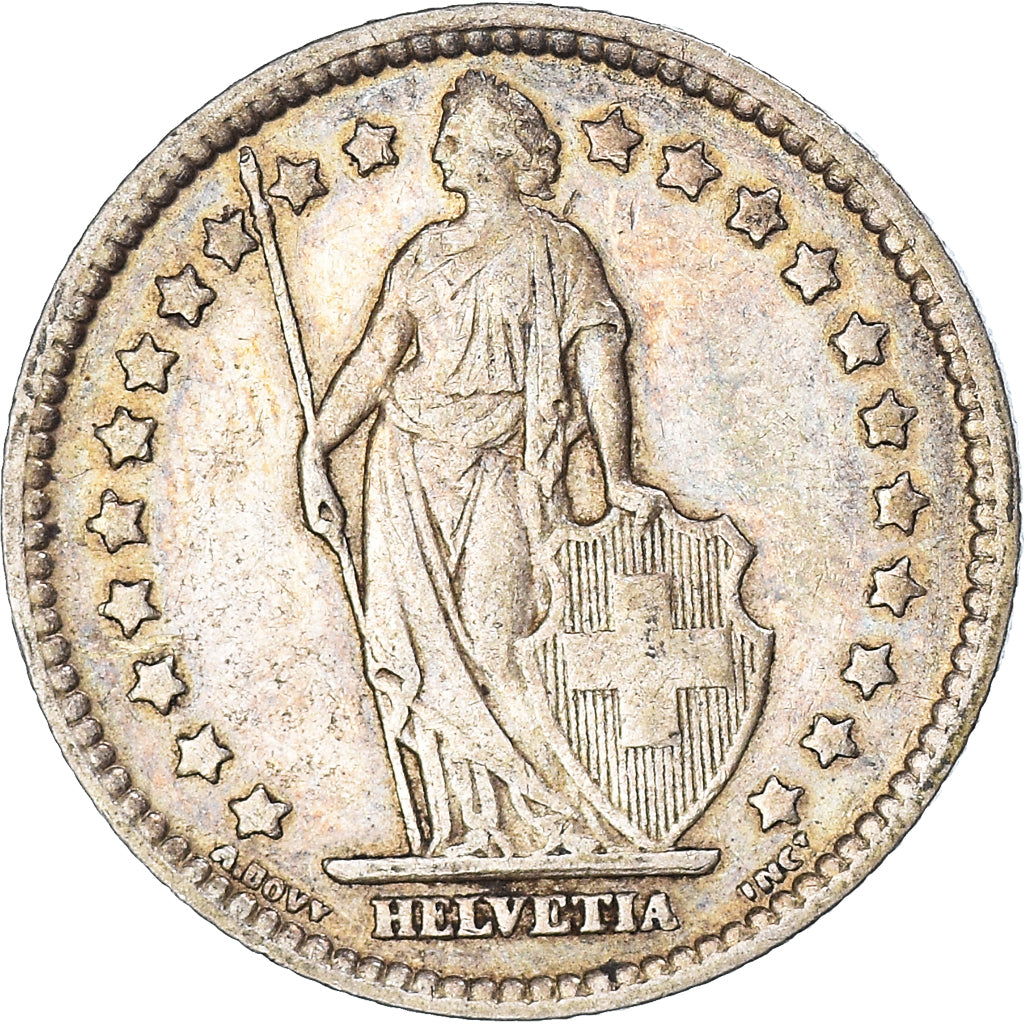 Monnaie, Suisse, Helvetia, Franc, 1928, Bern, TTB, Argent, KM:24