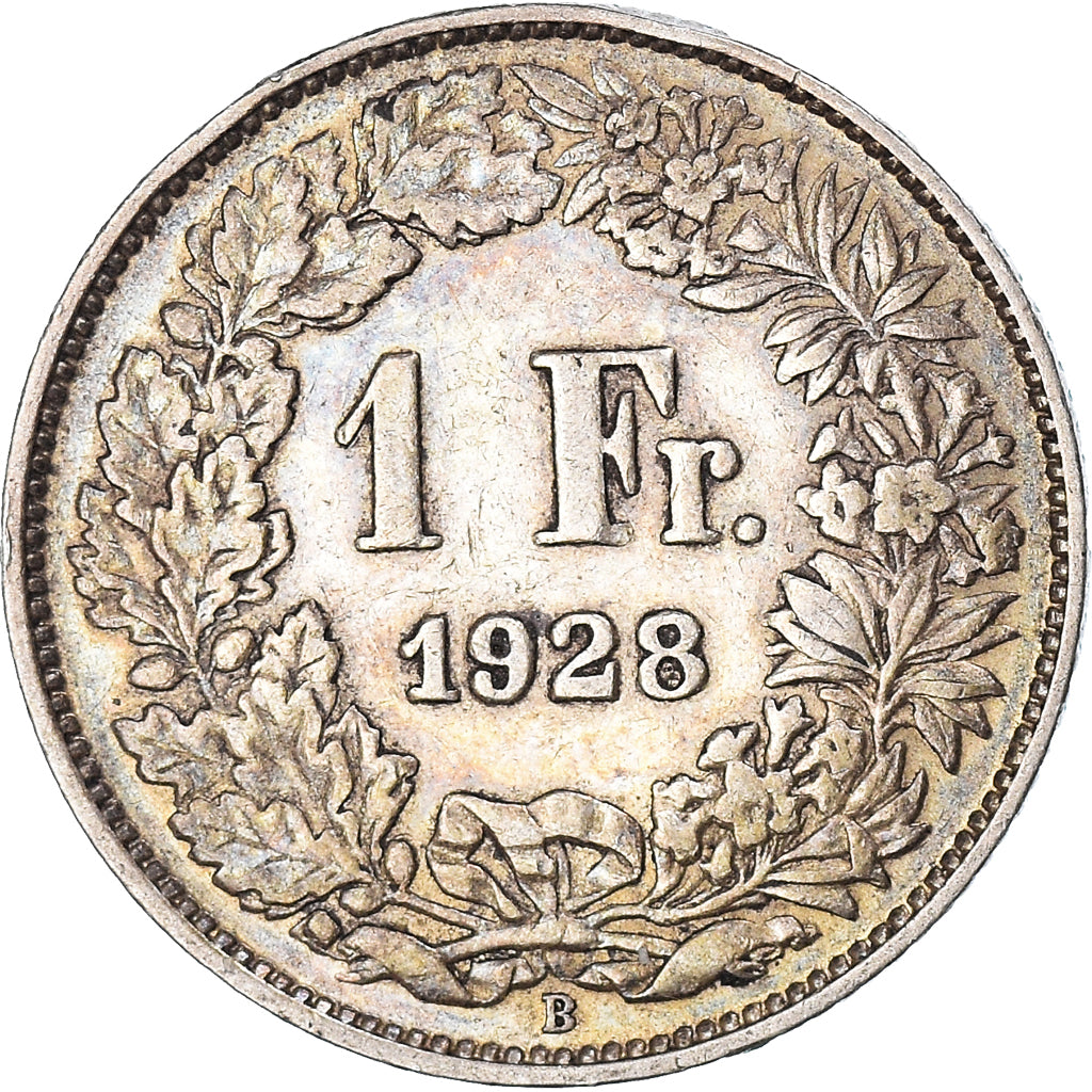 Monnaie, Suisse, Helvetia, Franc, 1928, Bern, TTB, Argent, KM:24