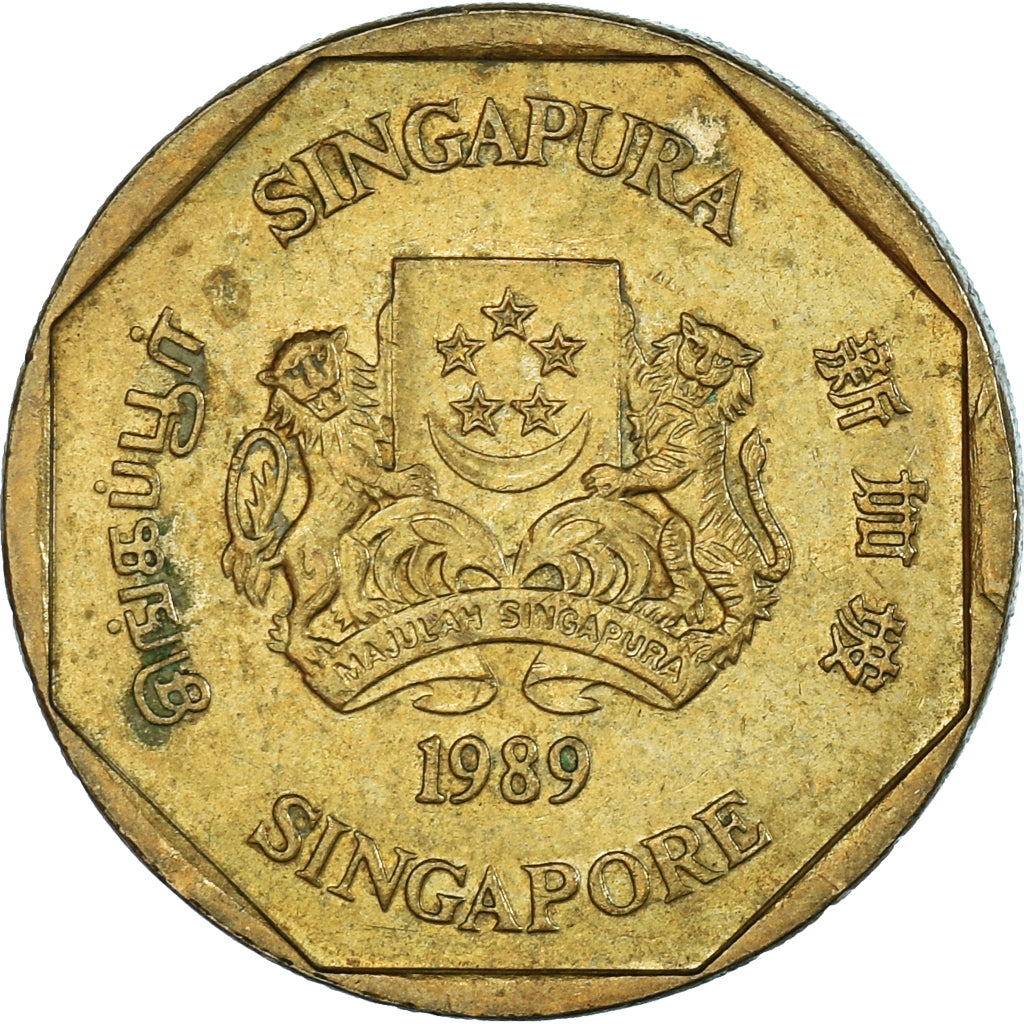 Munten, Singapur, Dollar, 1989