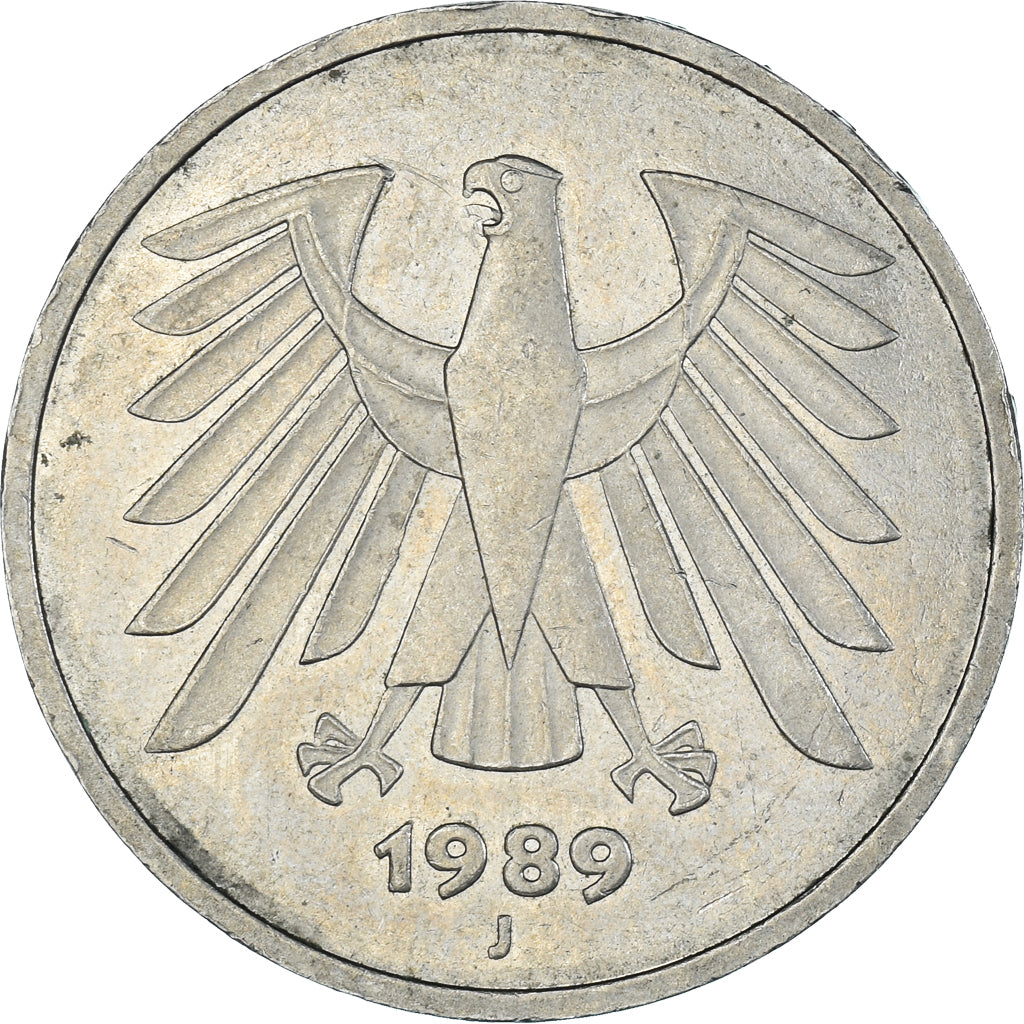 Moneta, Germania, 5 Mark, 1989