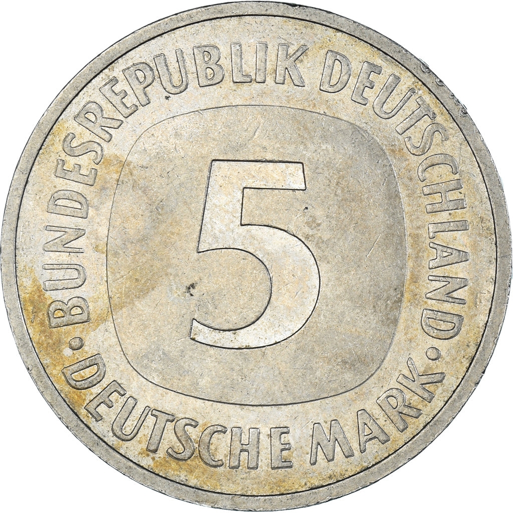 Moneta, Germania, 5 Mark, 1989
