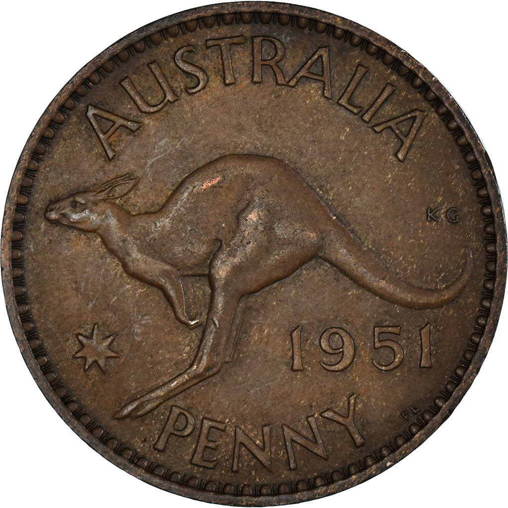 Munten, Australië, Penny, 1951
