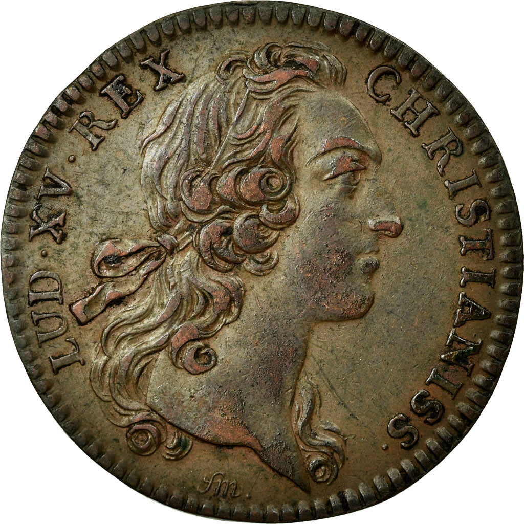 France, Token, Royal, 1748, AU(50-53), Copper, Feuardent:2521