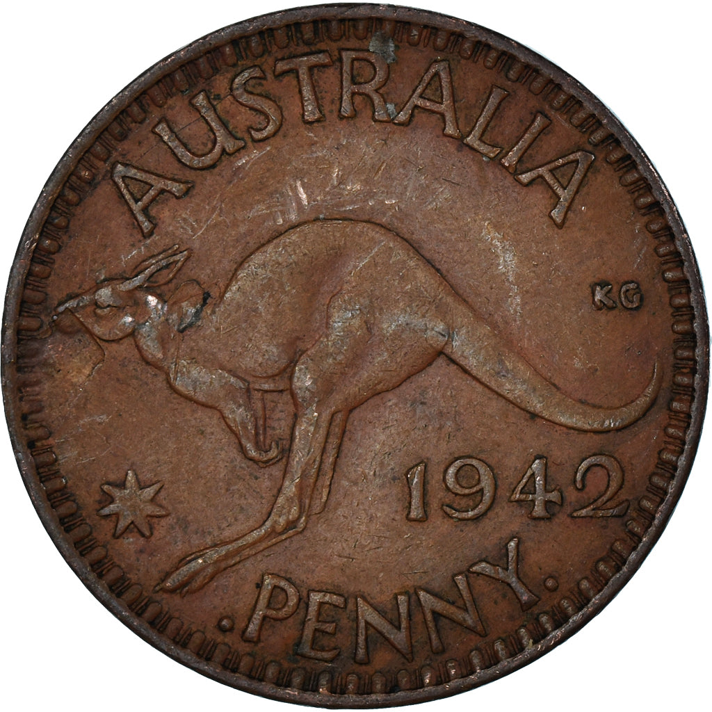 Monnaie, Australie, Penny, 1942