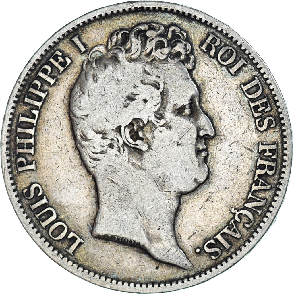 Munten, Frankrijk, Louis-Philippe, 5 Francs, 1830, Paris, FR+, Zilver, KM:736.1